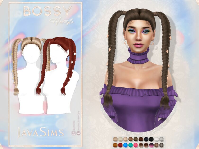 Javasims- Bossy (Hairstyle) By Javasims 1 Javasims- Bossy (Hairstyle) By Javasims Sims 4 CC
