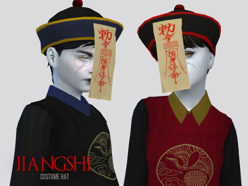 Jiangshi HAT Kids By Mclaynesims 1 Jiangshi HAT Kids By Mclaynesims Sims 4 CC