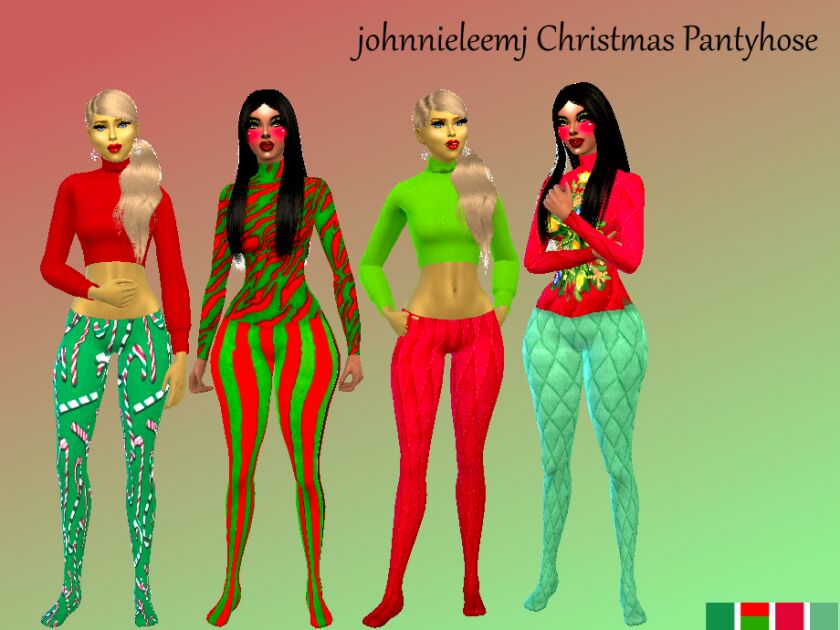 Johnnieleemj Pantyhose V4 (Christmas Version) 1 Johnnieleemj Pantyhose V4 (Christmas Version) Sims 4 CC