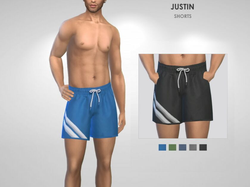 Justin Shorts By Puresim 1 Justin Shorts By Puresim Sims 4 CC