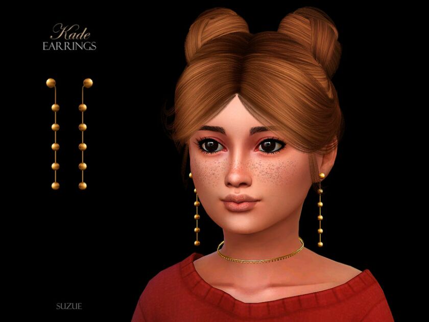 Kade Earrings Child 1 Kade Earrings Child Sims 4 CC