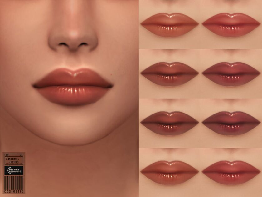 Kawaii Lipstick | N41 By Cosimetic 1 Kawaii Lipstick | N41 By Cosimetic Sims 4 CC