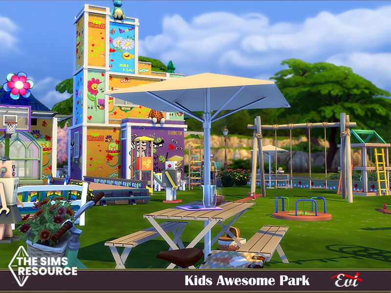Kids Awsemome Park By EVI 1 Kids Awsemome Park By EVI Sims 4 CC