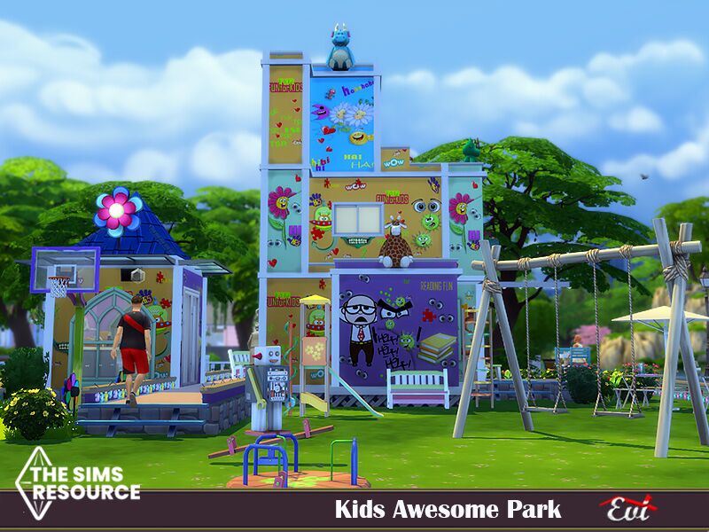 Kids Awsemome Park By EVI 6 sims 4 cc kids awsemome park by evi 2