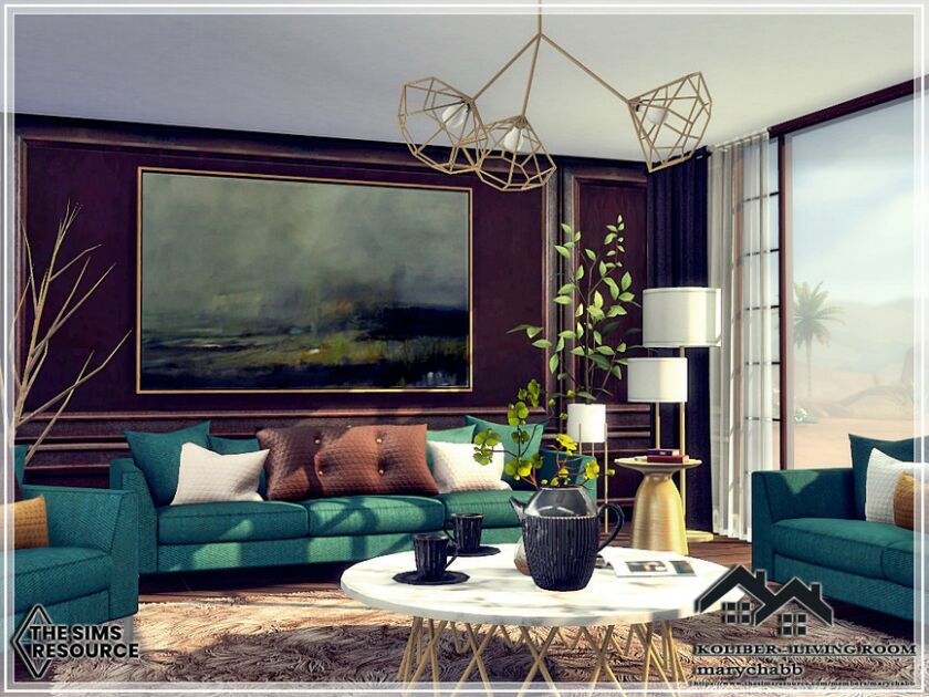 Koliber – Living Room By Marychabb 1 Koliber – Living Room By Marychabb Sims 4 CC