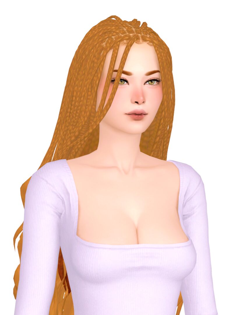 LAS Time WAS Buns, Buns, Buns. SO NOW, Here's Braids, Braids, Braids!1 Phoebe Hair 💜 2 Strawberry POP Hair 💜 3 Agnes Hair4... 9 sims 4 cc las time was buns buns buns so now heres 2