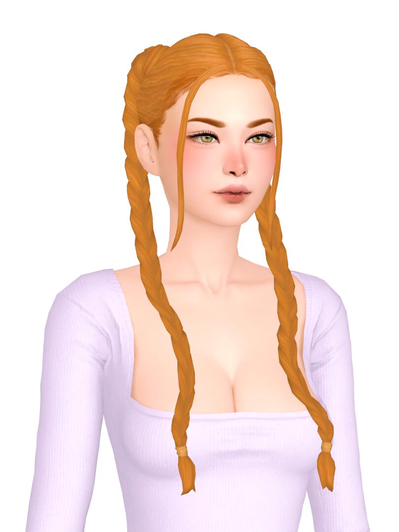 LAS Time WAS Buns, Buns, Buns. SO NOW, Here's Braids, Braids, Braids!1 Phoebe Hair 💜 2 Strawberry POP Hair 💜 3 Agnes Hair4... 7 sims 4 cc las time was buns buns buns so now heres 5