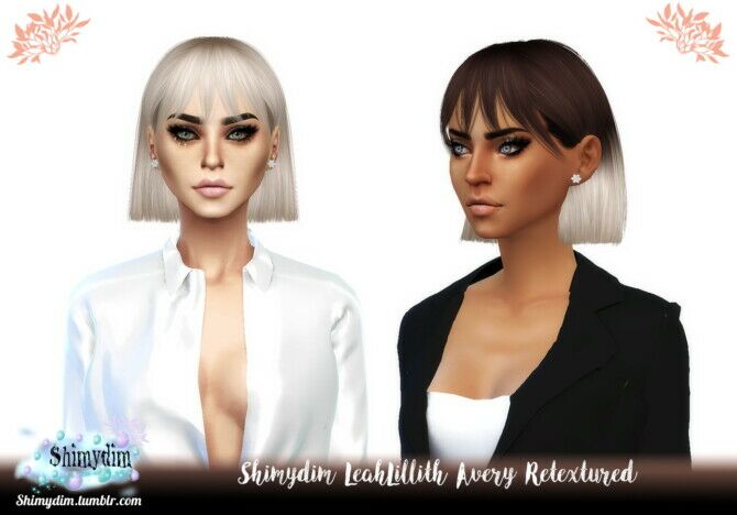 Leahlillith Avery Retexture Hair 1 Leahlillith Avery Retexture Hair Sims 4 CC