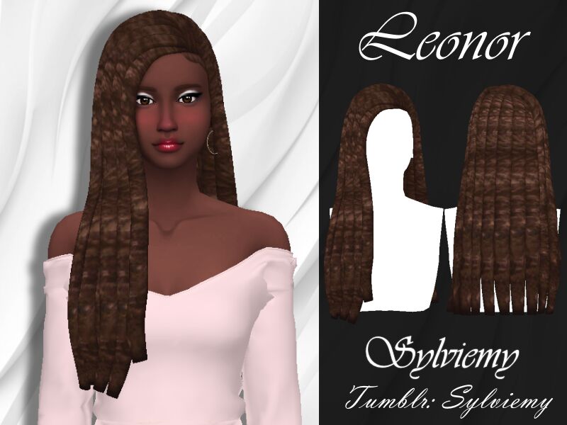 Leonor Hairstyle By Sylviemy 1 Leonor Hairstyle By Sylviemy Sims 4 CC