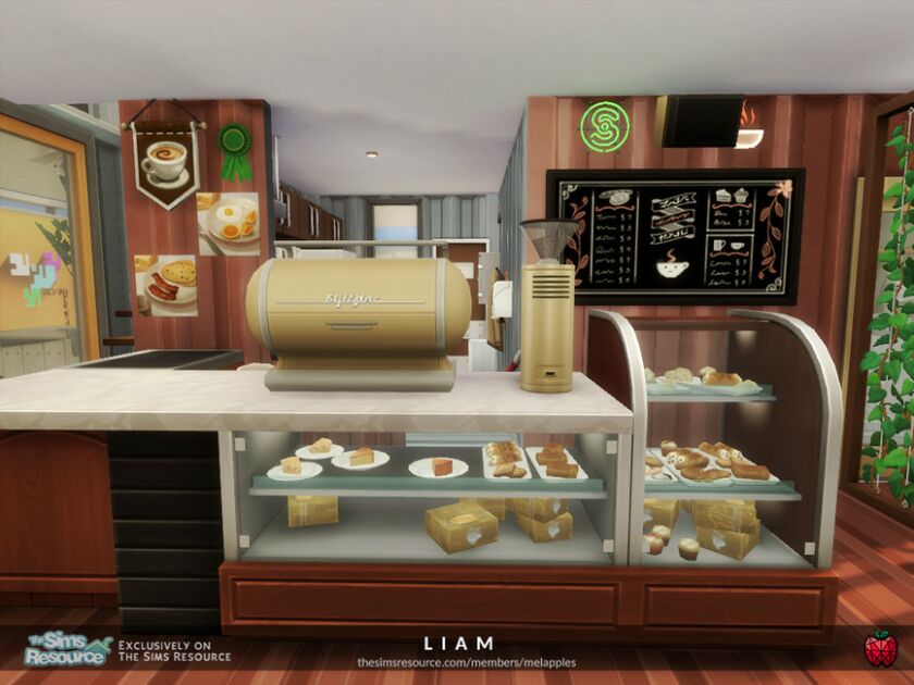 Liam Cafe By Melapples 7 sims 4 cc liam cafe by melapples 2