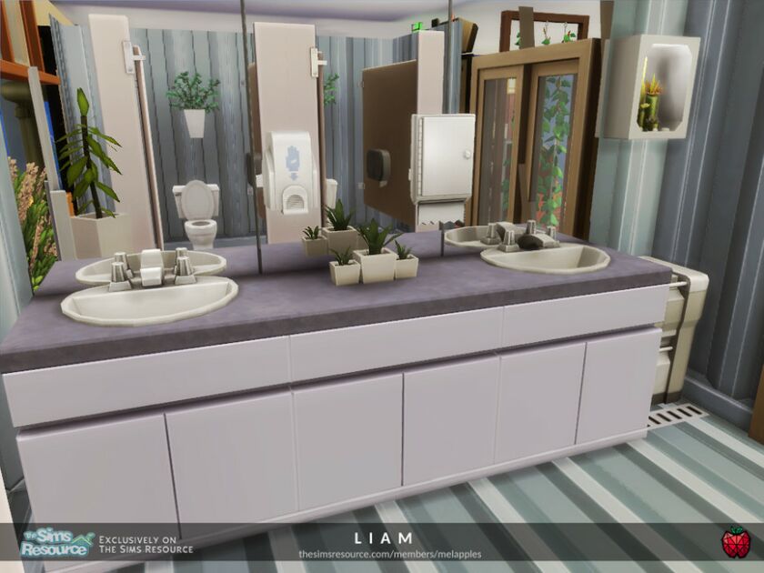Liam Cafe By Melapples 4 sims 4 cc liam cafe by melapples 4