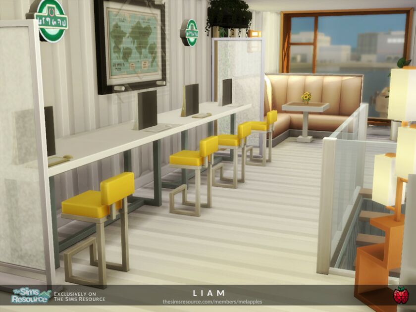 Liam Cafe By Melapples 3 sims 4 cc liam cafe by melapples 6