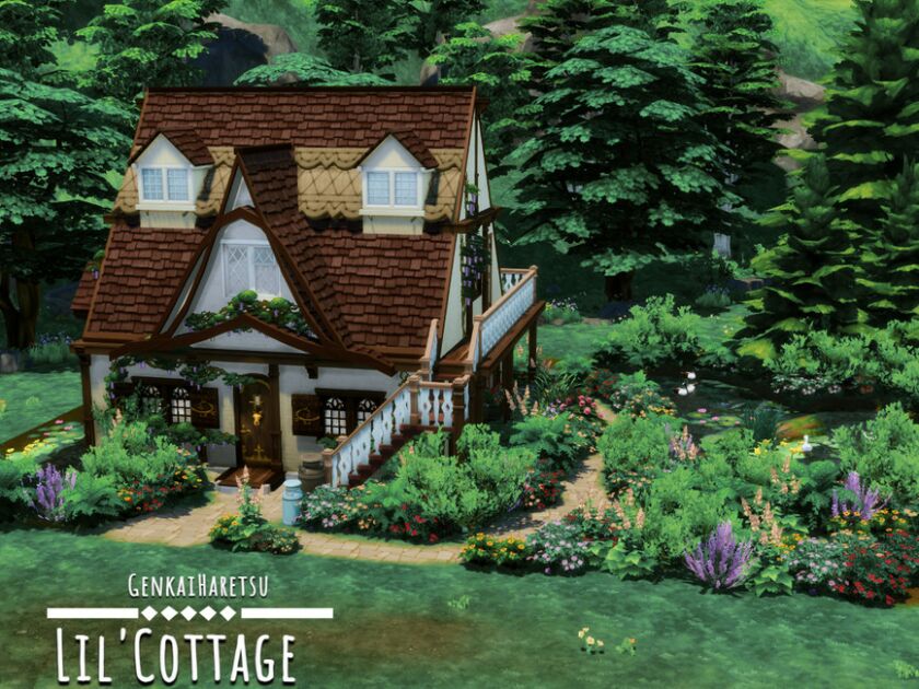 Lil’Cottage |NO CC By Genkaiharetsu 1 Lil’Cottage |NO CC By Genkaiharetsu Sims 4 CC