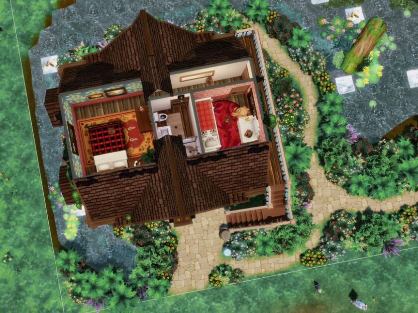 Lil’Cottage |NO CC By Genkaiharetsu 5 sims 4 cc lilcottage no cc by genkaiharetsu 3
