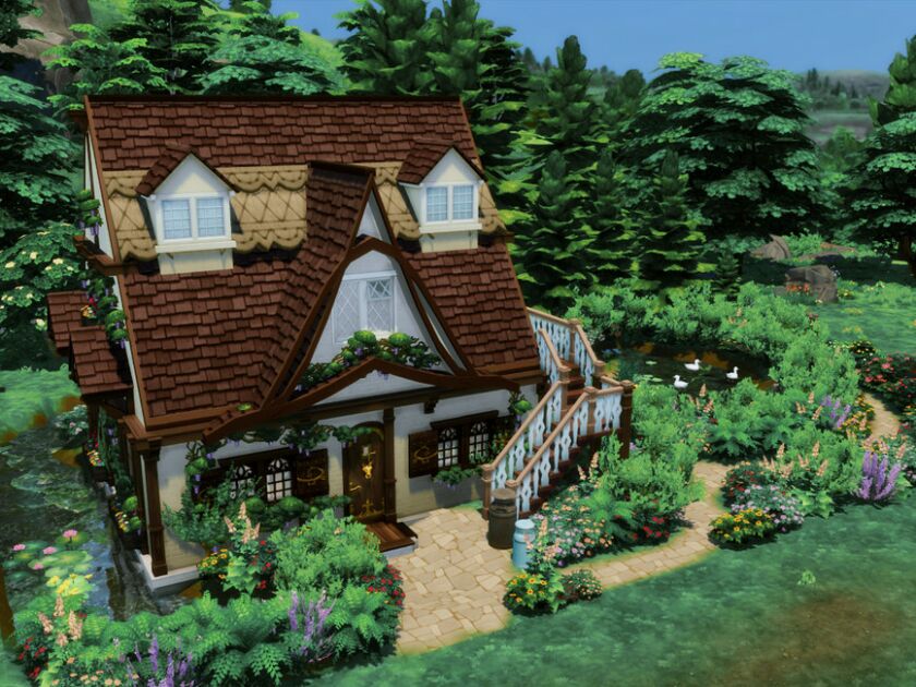 Lil’Cottage |NO CC By Genkaiharetsu 4 sims 4 cc lilcottage no cc by genkaiharetsu 5