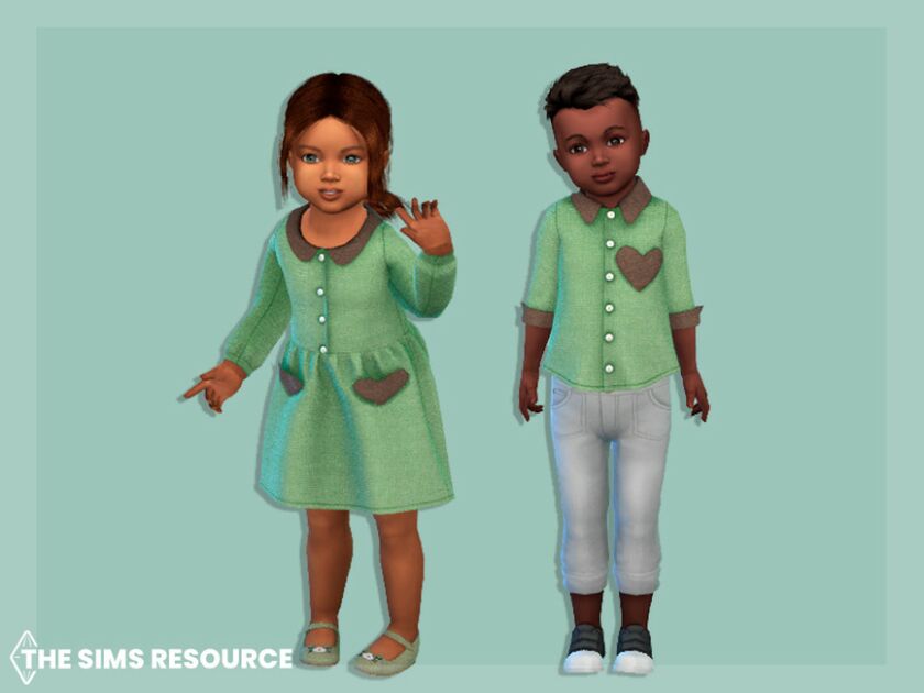 Linen Dress With Heart Pockets By Mysteriousoo 2 sims 4 cc linen dress with heart pockets by mysteriousoo 2