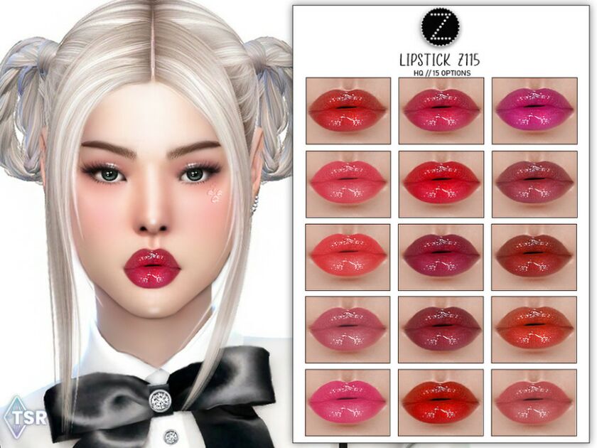 Lipstick Z115 By Zenx 1 Lipstick Z115 By Zenx Sims 4 CC