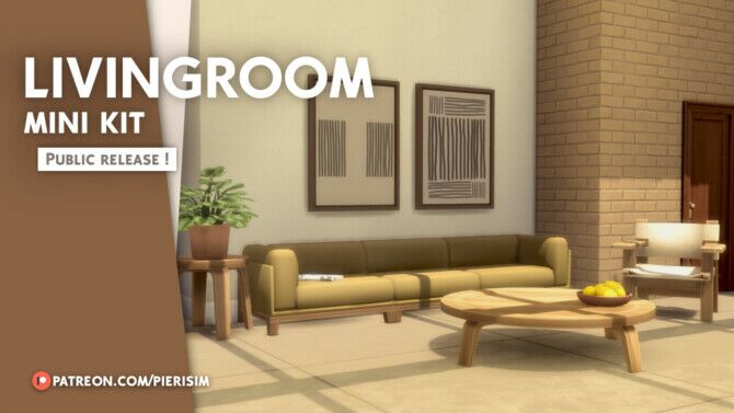 Living-Room Mini KIT By Pierisim 1 Living-Room Mini KIT By Pierisim Sims 4 CC