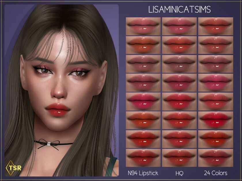 Lmcs Lipstick N94 (HQ) By Lisaminicatsims 1 Lmcs Lipstick N94 (HQ) By Lisaminicatsims Sims 4 CC