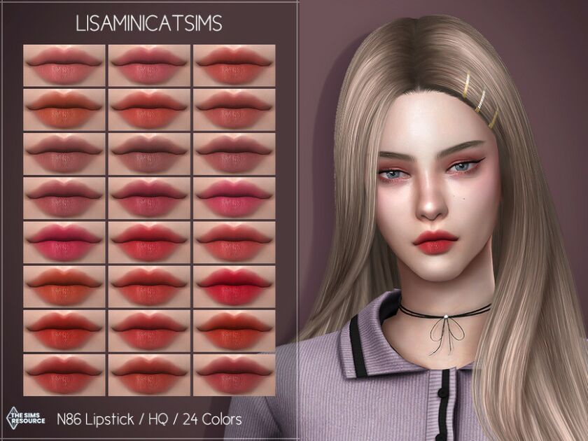 Lmcs N86 Lipstick (HQ) By Lisaminicatsims 1 Lmcs N86 Lipstick (HQ) By Lisaminicatsims Sims 4 CC