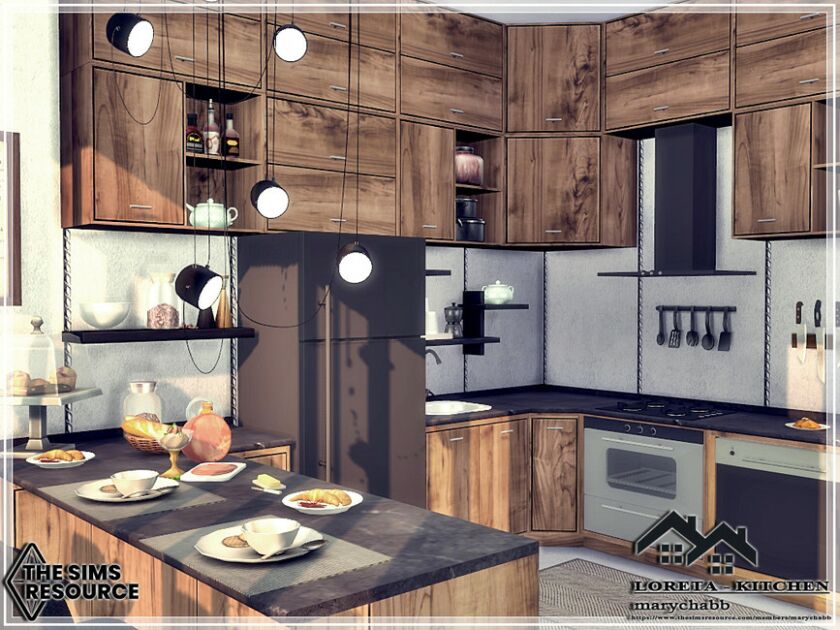 Loreta – Kitchen By Marychabb 3 sims 4 cc loreta kitchen by marychabb 3