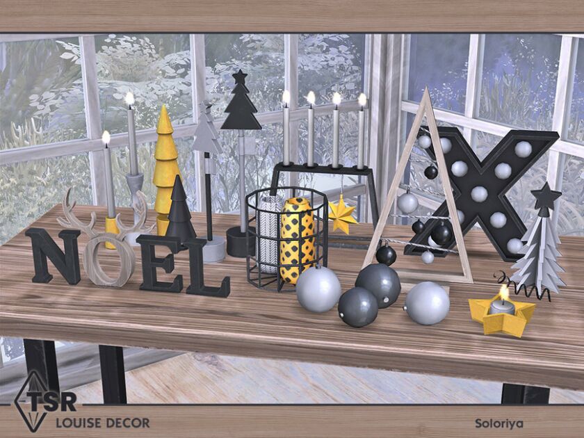 Louise Decor By Soloriya 2 sims 4 cc louise decor by soloriya 4