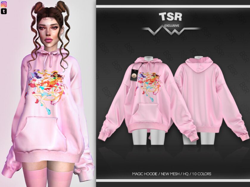 Magic Hoodie BD555 By Busra-Tr 1 Magic Hoodie BD555 By Busra-Tr Sims 4 CC
