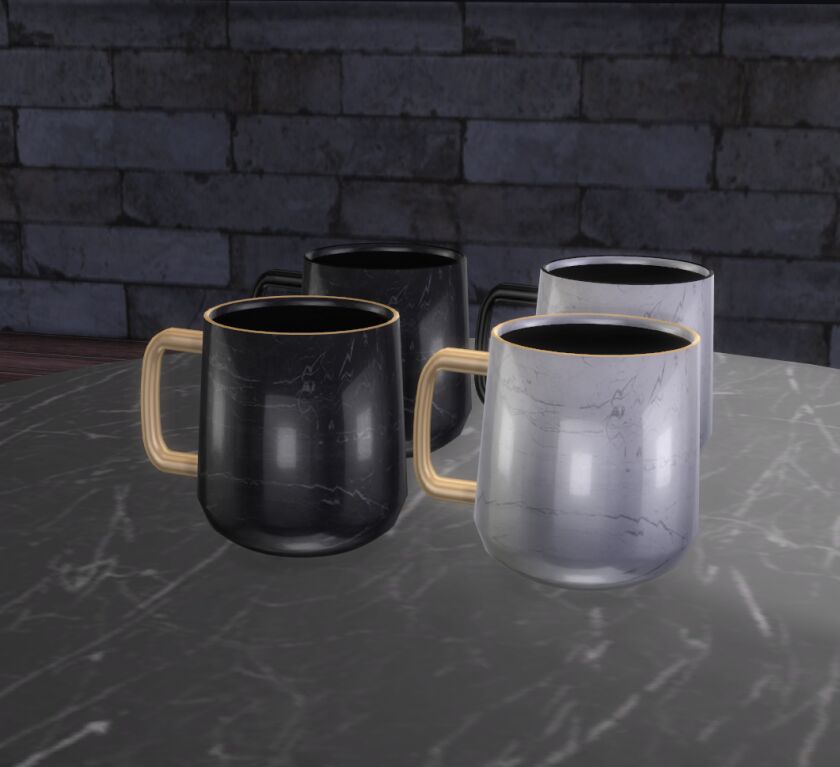 Marble Living SET 5 sims 4 cc marble living set by simmerkate 3