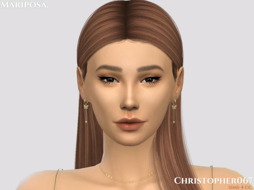 Mariposa Earrings / Christopher067 2 sims 4 cc mariposa earrings christopher067 by christopher067 2