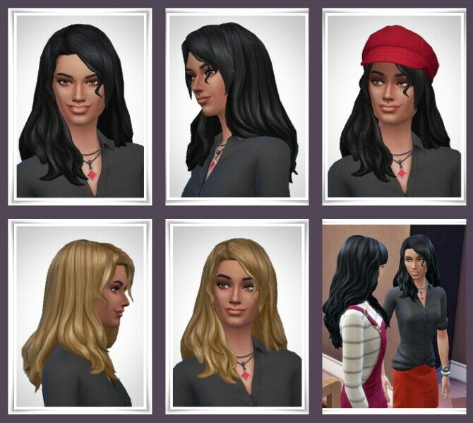 Marthe Hair 1 Marthe Hair Sims 4 CC
