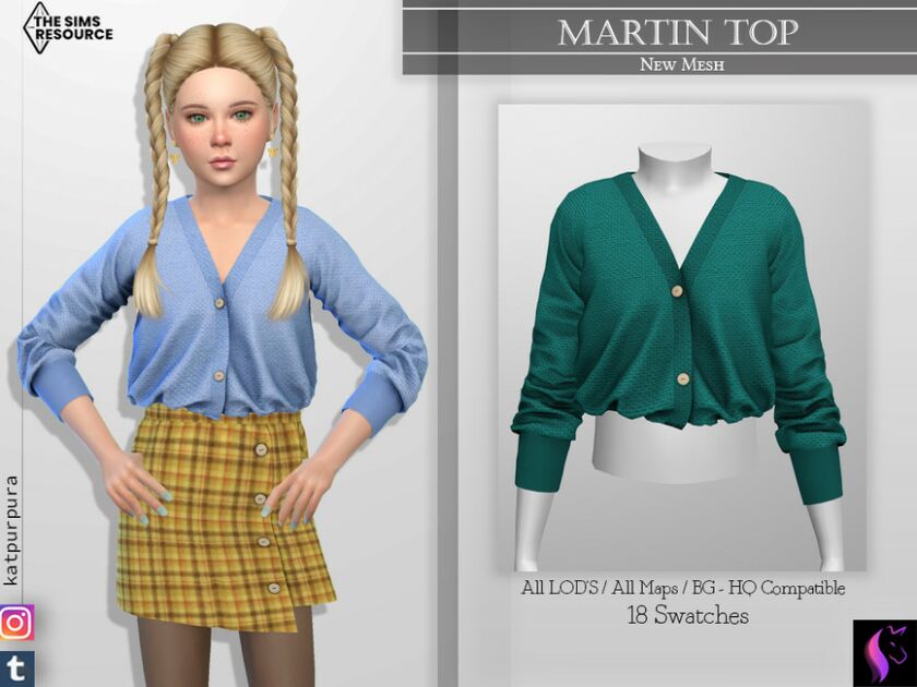 Martin TOP By Katpurpura 1 Martin TOP By Katpurpura Sims 4 CC