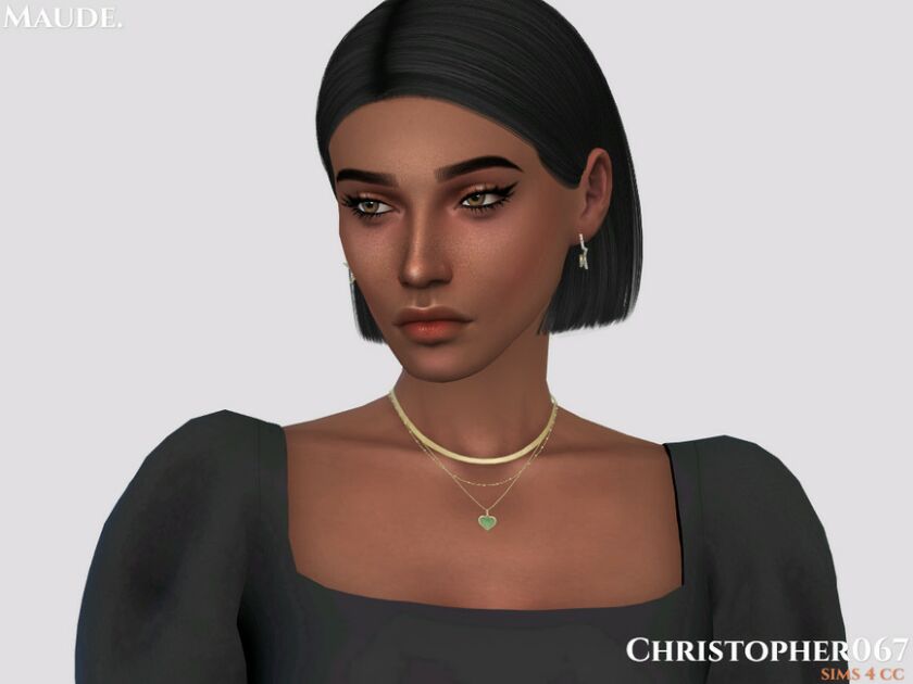 Maude Necklace / Christopher067 By Christopher067 2 sims 4 cc maude necklace christopher067 by christopher067 2