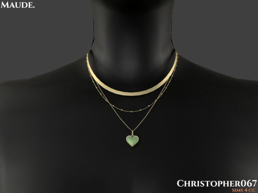 Maude Necklace / Christopher067 By Christopher067 3 sims 4 cc maude necklace christopher067 by christopher067 3