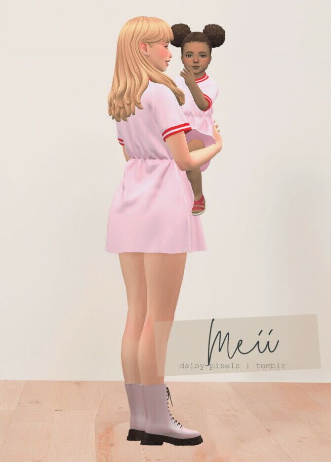 Meii Dress + TOT Version 1 Meii Dress + TOT Version Sims 4 CC