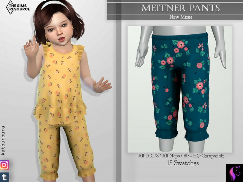 Meitner Pants By Katpurpura 1 Meitner Pants By Katpurpura Sims 4 CC