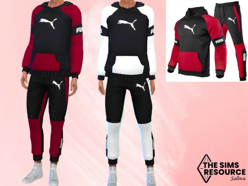 MEN Tracksuit Jogging Pants By Saliwa 1 MEN Tracksuit Jogging Pants By Saliwa Sims 4 CC