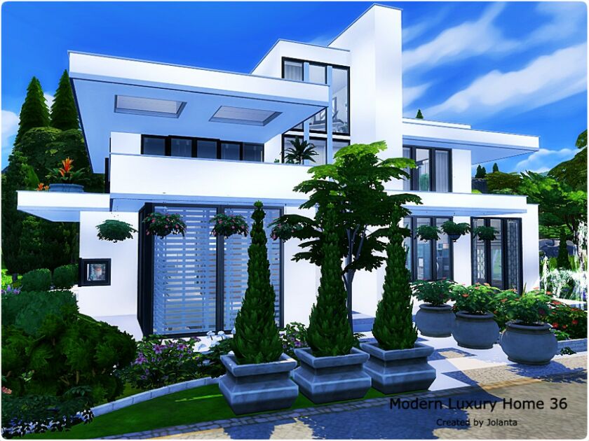 Modern Luxury Home 36 By Jolanta 1 Modern Luxury Home 36 By Jolanta Sims 4 CC