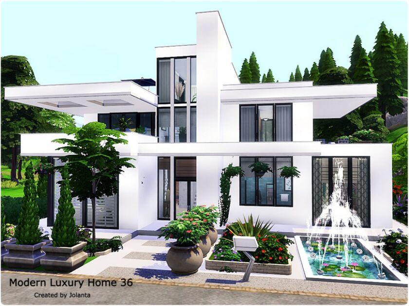 Modern Luxury Home 36 By Jolanta 7 sims 4 cc modern luxury home 36 by jolanta 2