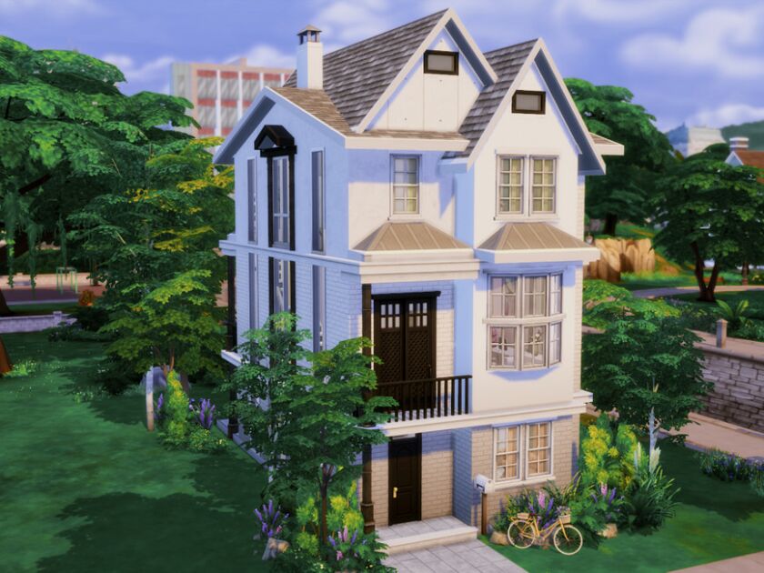 Modern Townhouse 1- NO CC By Genkaiharetsu 6 sims 4 cc modern townhouse 1 no cc by genkaiharetsu 2