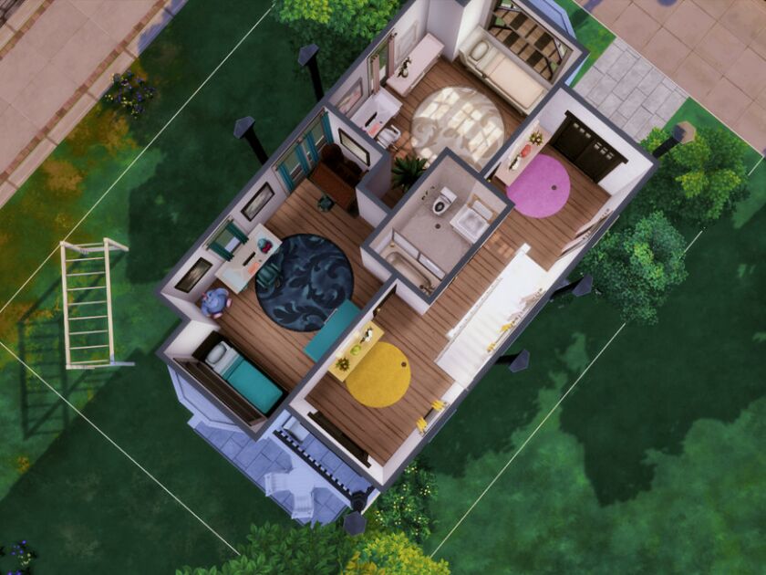 Modern Townhouse 1- NO CC By Genkaiharetsu 3 sims 4 cc modern townhouse 1 no cc by genkaiharetsu 5