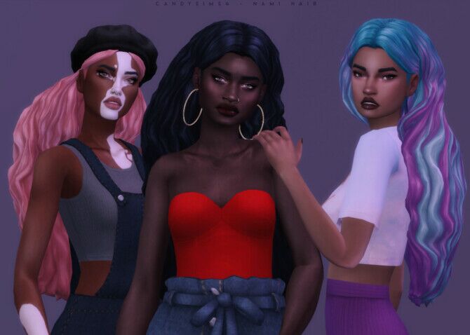 Nami Hair 1 Nami Hair Sims 4 CC