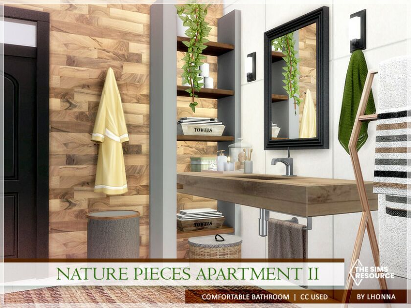 Nature Pieces – Bathroom /TSR CC Only/ By Lhonna 1 Nature Pieces – Bathroom /TSR CC Only/ By Lhonna Sims 4 CC