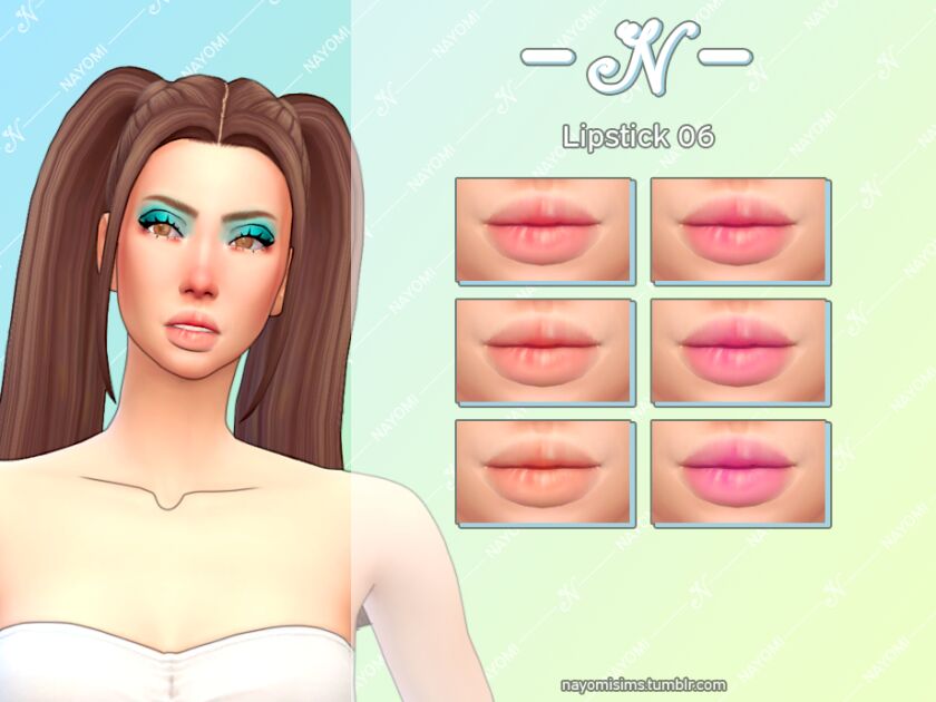 Lipstick 06 By Nayomisims 1 Lipstick 06 By Nayomisims Sims 4 CC