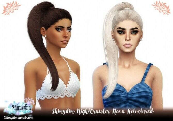 Nightcrawler Nova Hair Retexture Sims 4 CC