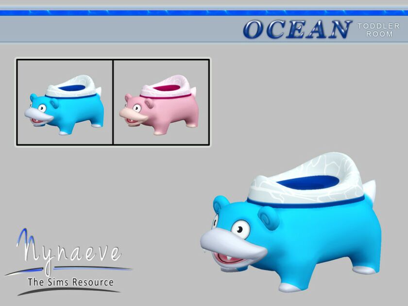 Ocean Toddlers Potty 1 Ocean Toddlers Potty Sims 4 CC