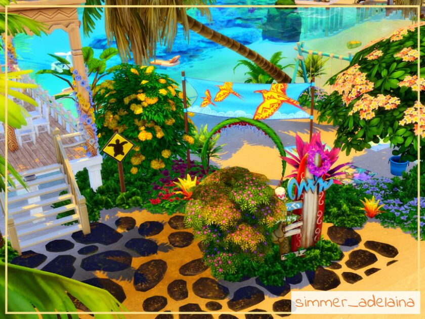 Ohan Ali Beach 6 sims 4 cc ohanali beach 2