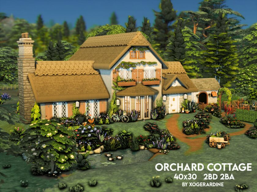 Orchard Cottage By Xogerardine 1 Orchard Cottage By Xogerardine Sims 4 CC