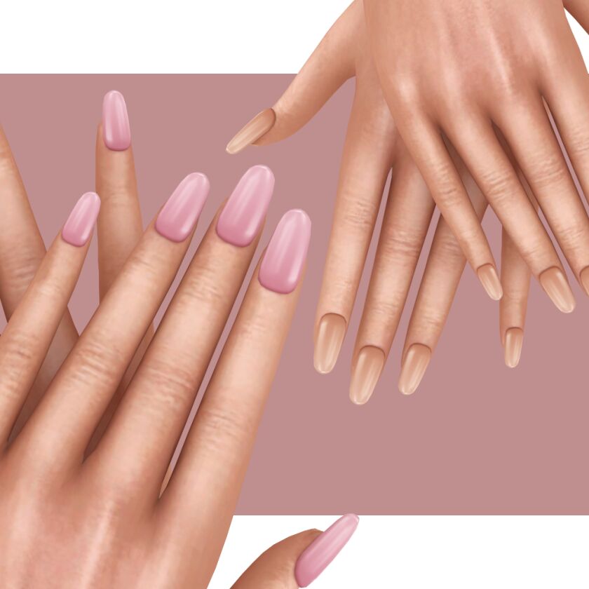 Oval Nails 1 Oval Nails Sims 4 CC