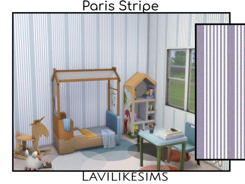 Paris Stripes By Lavilikesims 1 Paris Stripes By Lavilikesims Sims 4 CC