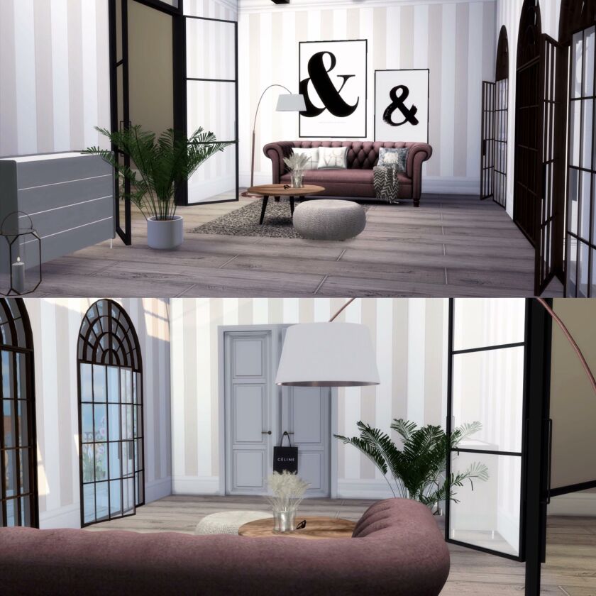 Parisian-Loft-Apartment By Mrsbarbiex3 4 sims 4 cc parisian loft apartment by mrsbarbiex3 8